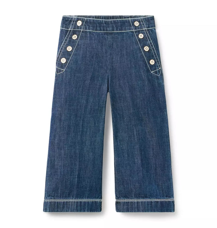 JANIE & JACK NIÑA PANTALON DENIM BLUE