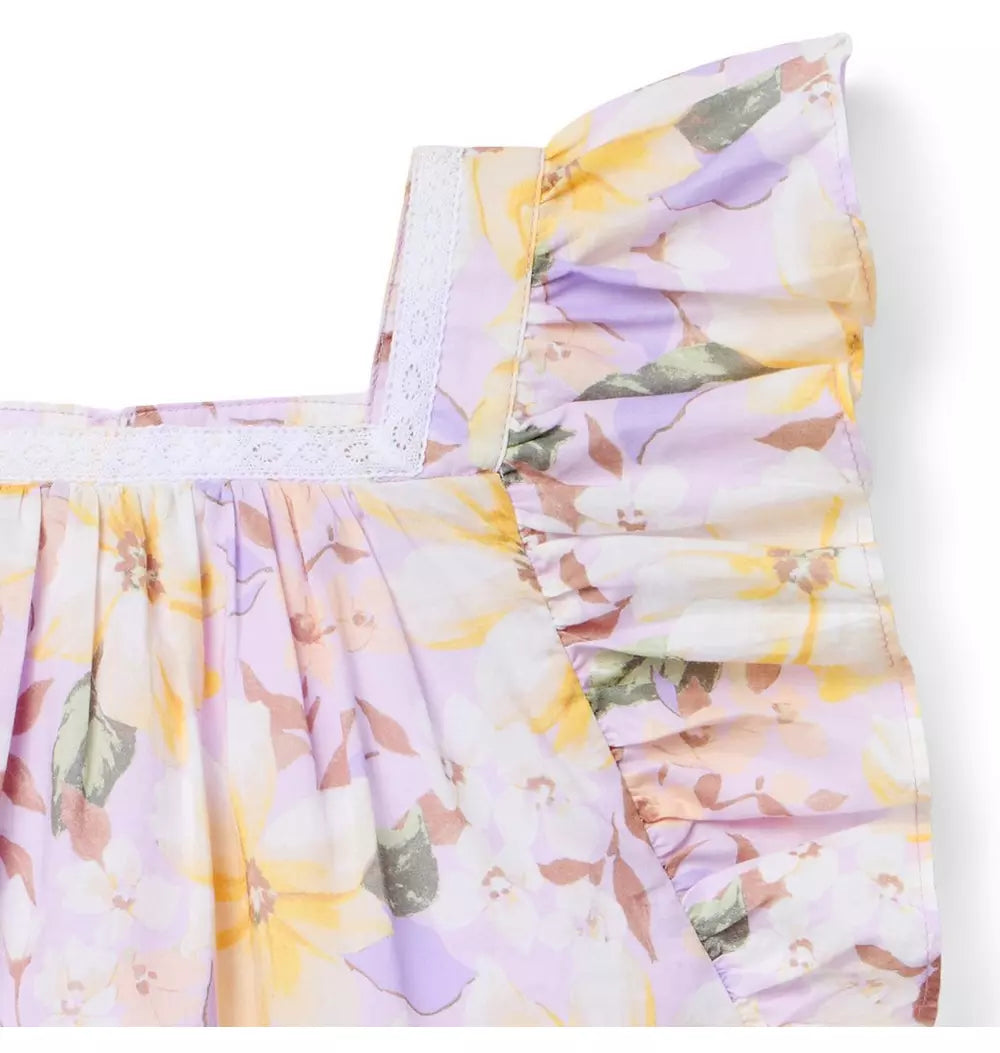 JANIE & JACK NIÑA BLUSA FLORAL MULTICOLOR