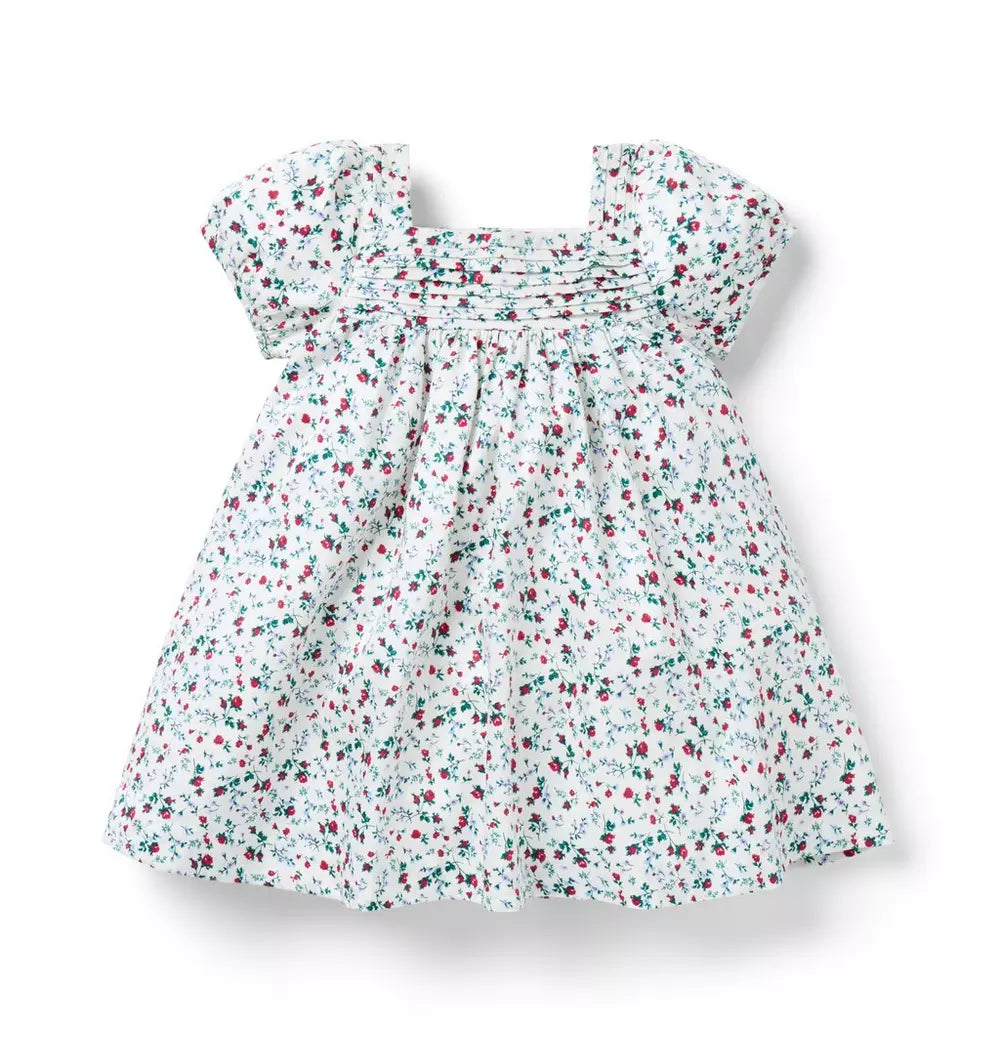 JANIE & JACK BEBE NIÑA VESTIDO MULTI FLORAL M/C