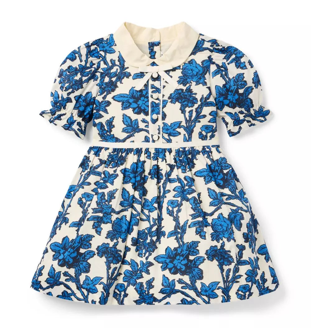 JANIE & JACK NIÑA VESTIDO FLORAL BLUE