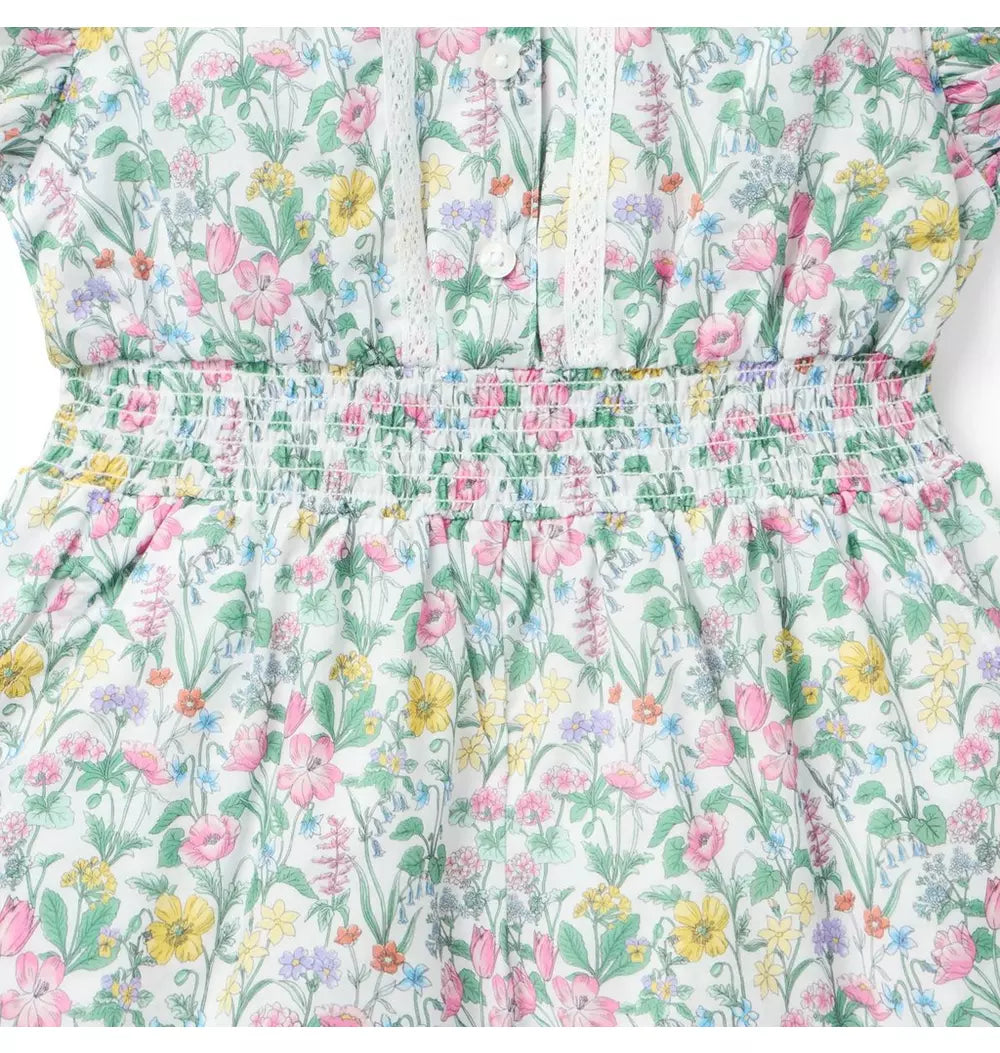 JANIE & JACK NIÑA ROMPER MULTI FLORAL