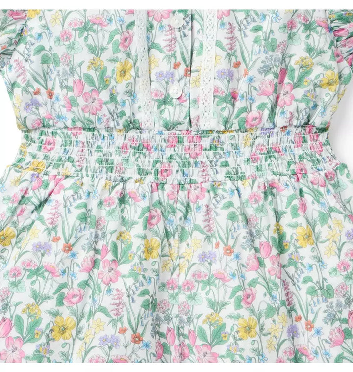 JANIE & JACK NIÑA ROMPER MULTI FLORAL