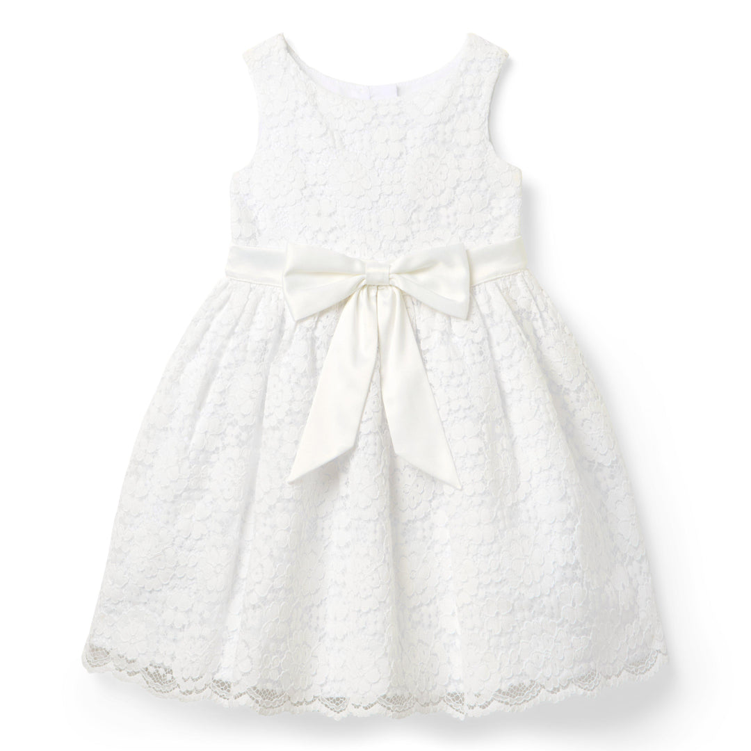 Janie &amp; Jack Vestido Lace White para Niña