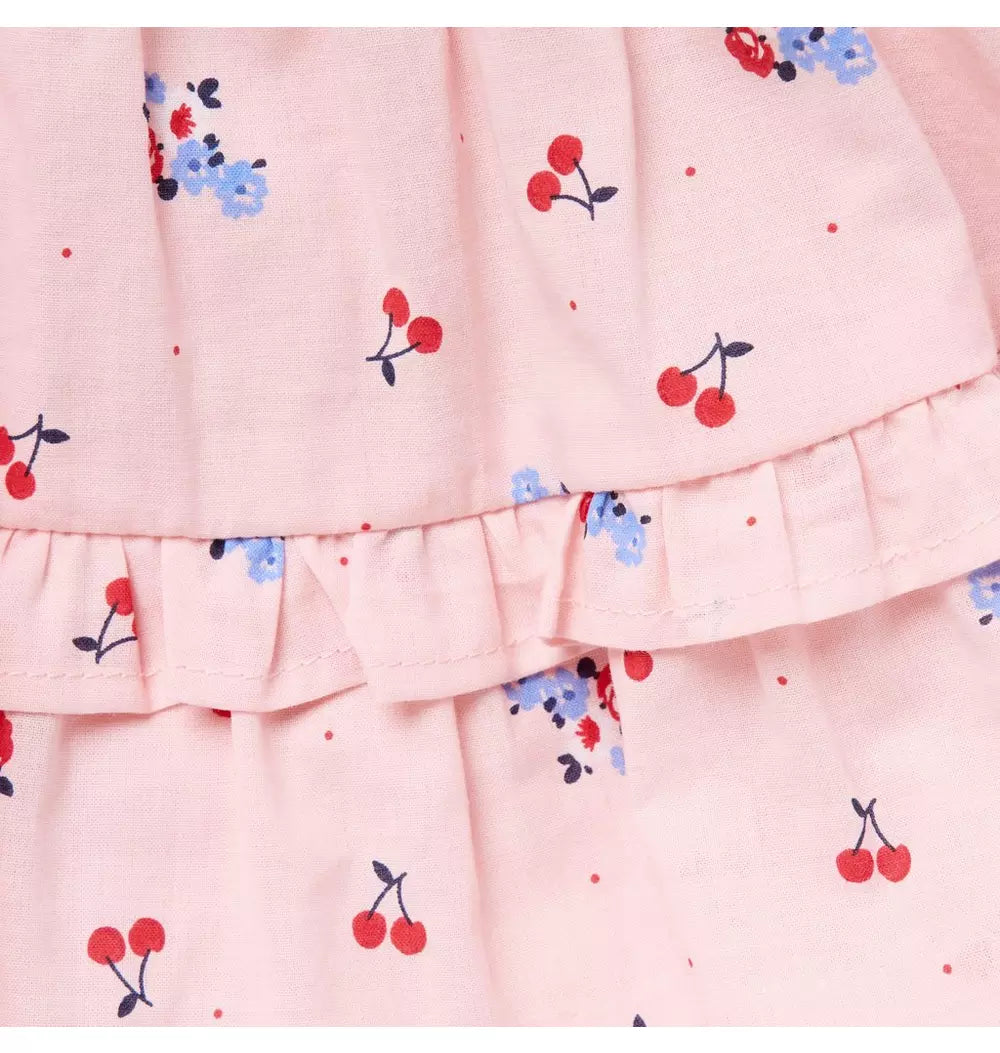 JANIE & JACK BEBE NIÑA VESTIDO CHERRY FLORAL