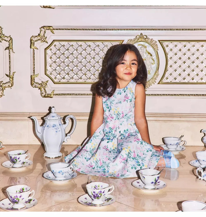 JANIE & JACK NIÑA VESTIDO FLORAL WHITE