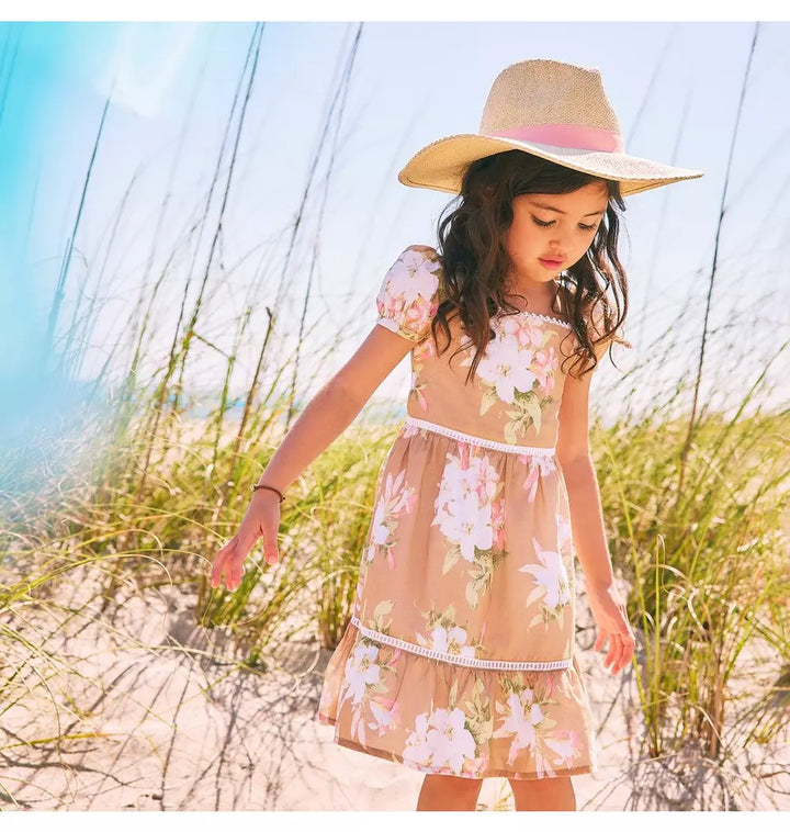 JANIE & JACK NIÑA VESTIDO FLORAL MULTICOLOR