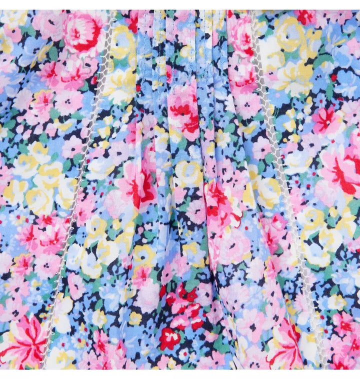 JANIE & JACK BEBE NIÑA CONJ. DE SHORT MULTI FLORAL M/C