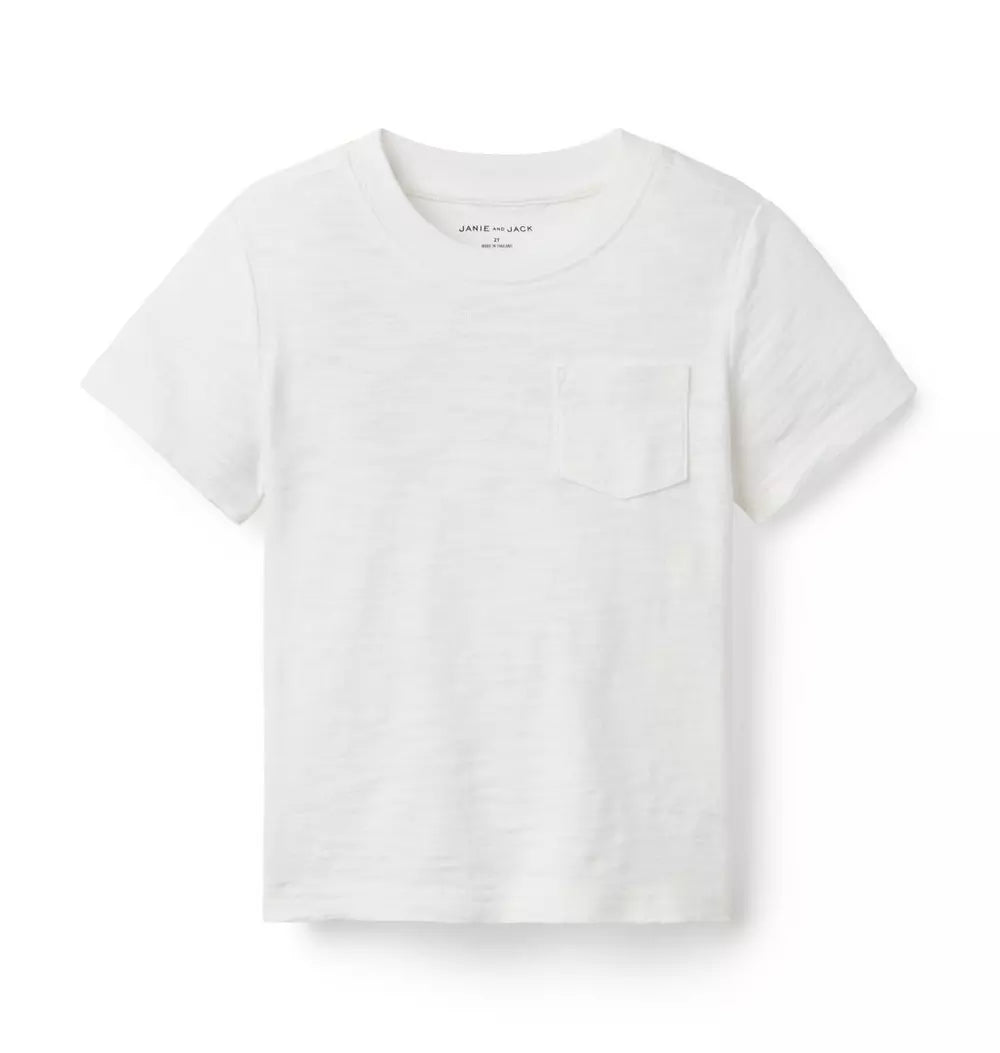 JANIE & JACK NIÑO TSHIRT WHITE