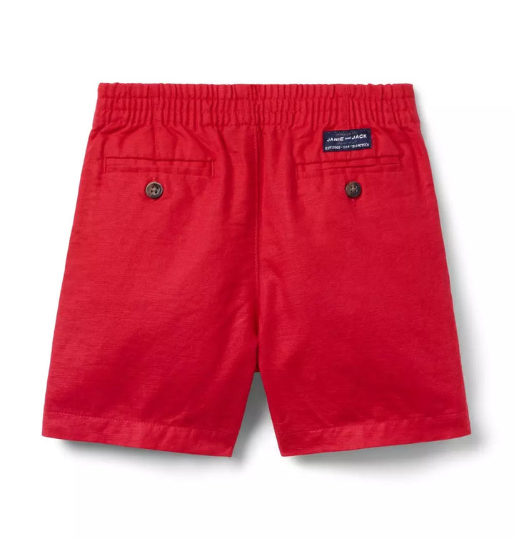 JANIE & JACK NIÑO SHORT RED