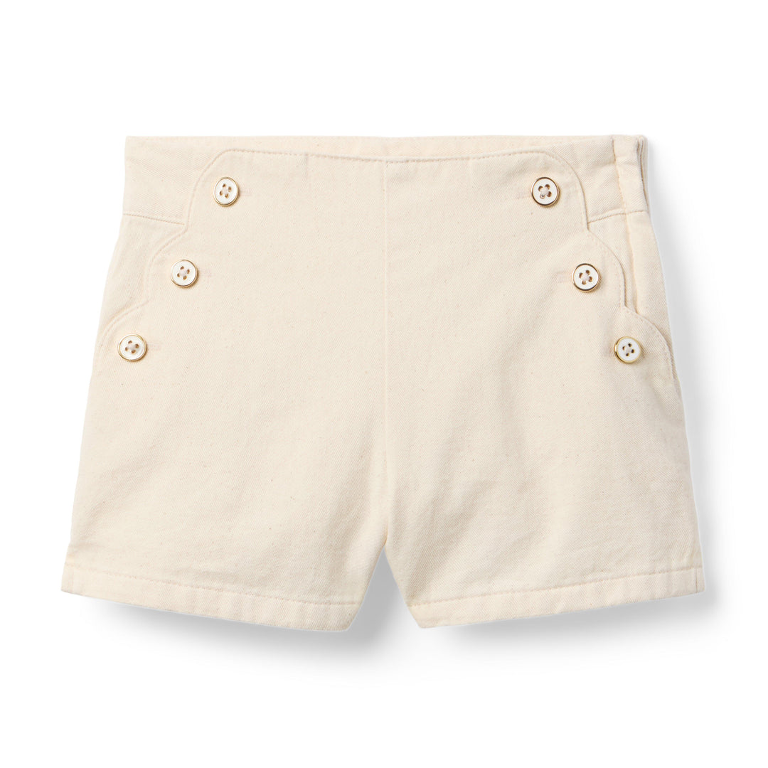 Janie &amp; Jack Short Scallop Khaki para Niña