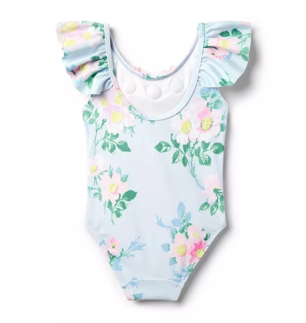 JANIE & JACK NIÑA VESTIDO DE BAÑO MULTI FLORAL