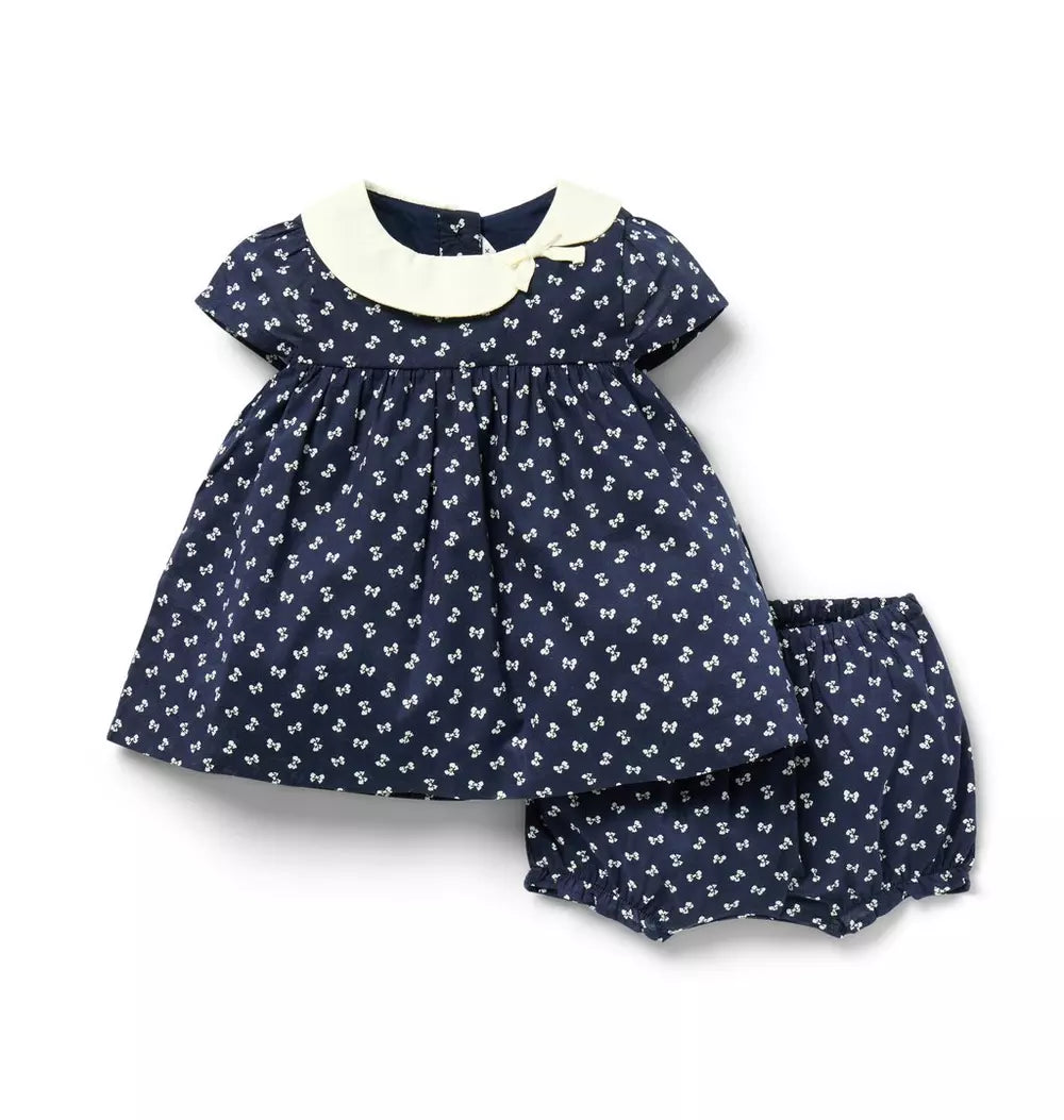 JANIE & JACK BEBE NIÑA CONJ DE SHORT NAVY
