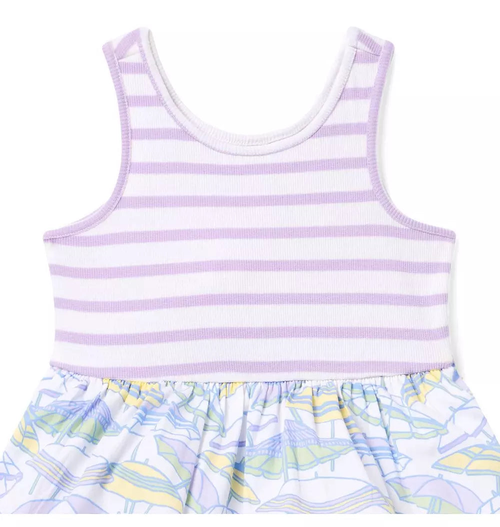 JANIE & JACK NIÑA VESTIDO UMBRELLA MULTICOLOR