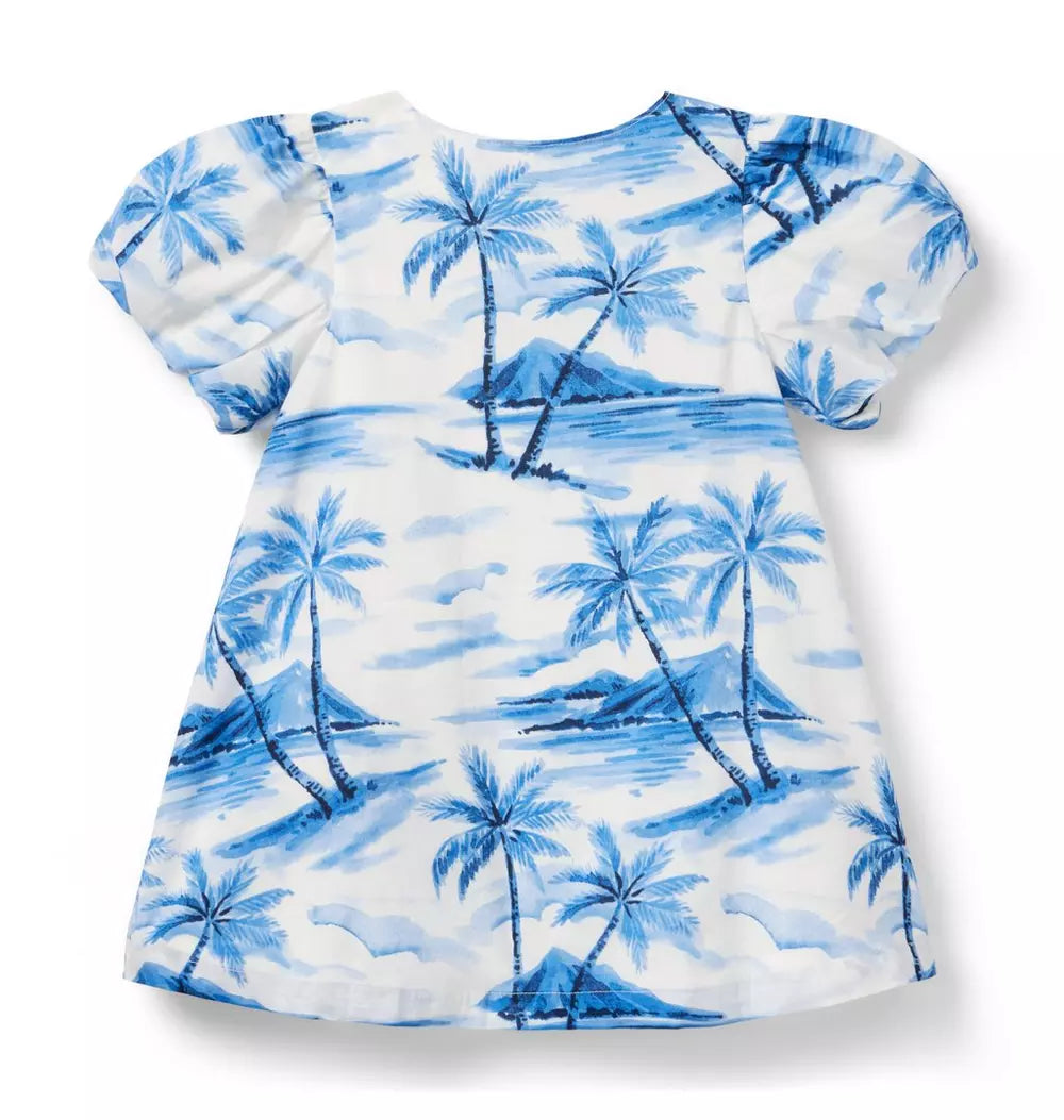 JANIE & JACK NIÑA VESTIDO THE PALM PERFECT