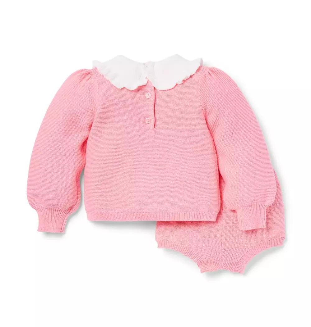 JANIE & JACK BEBE NIÑA CONJ DE SHORT PINK