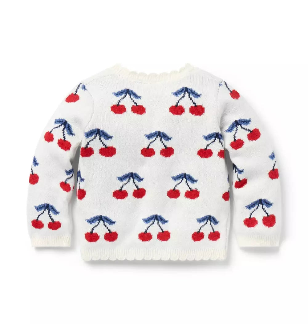 JANIE & JACK BEBE NIÑO TSHIRT CHERRY FLORAL