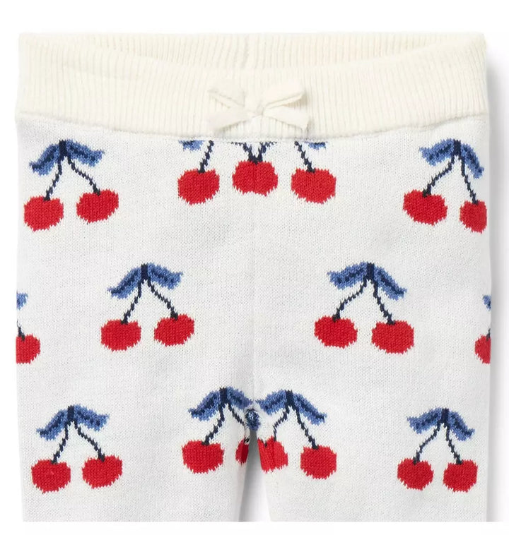 JANIE & JACK BEBE NIÑO PANTALON CHERRY FLORAL