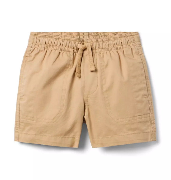 JANIE & JACK NIÑO SHORT PATCH POCKET BROWN
