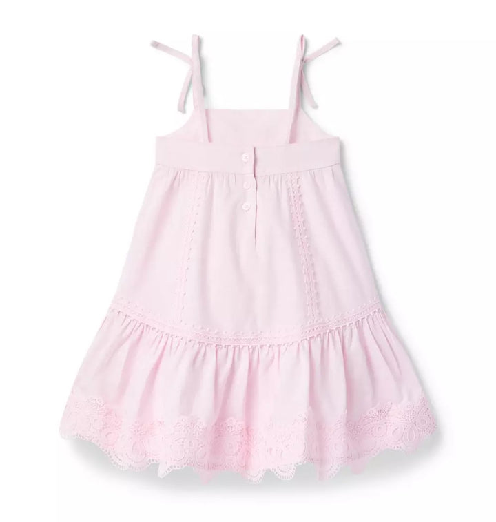 JANIE & JACK NIÑA VESTIDO LACE PINK