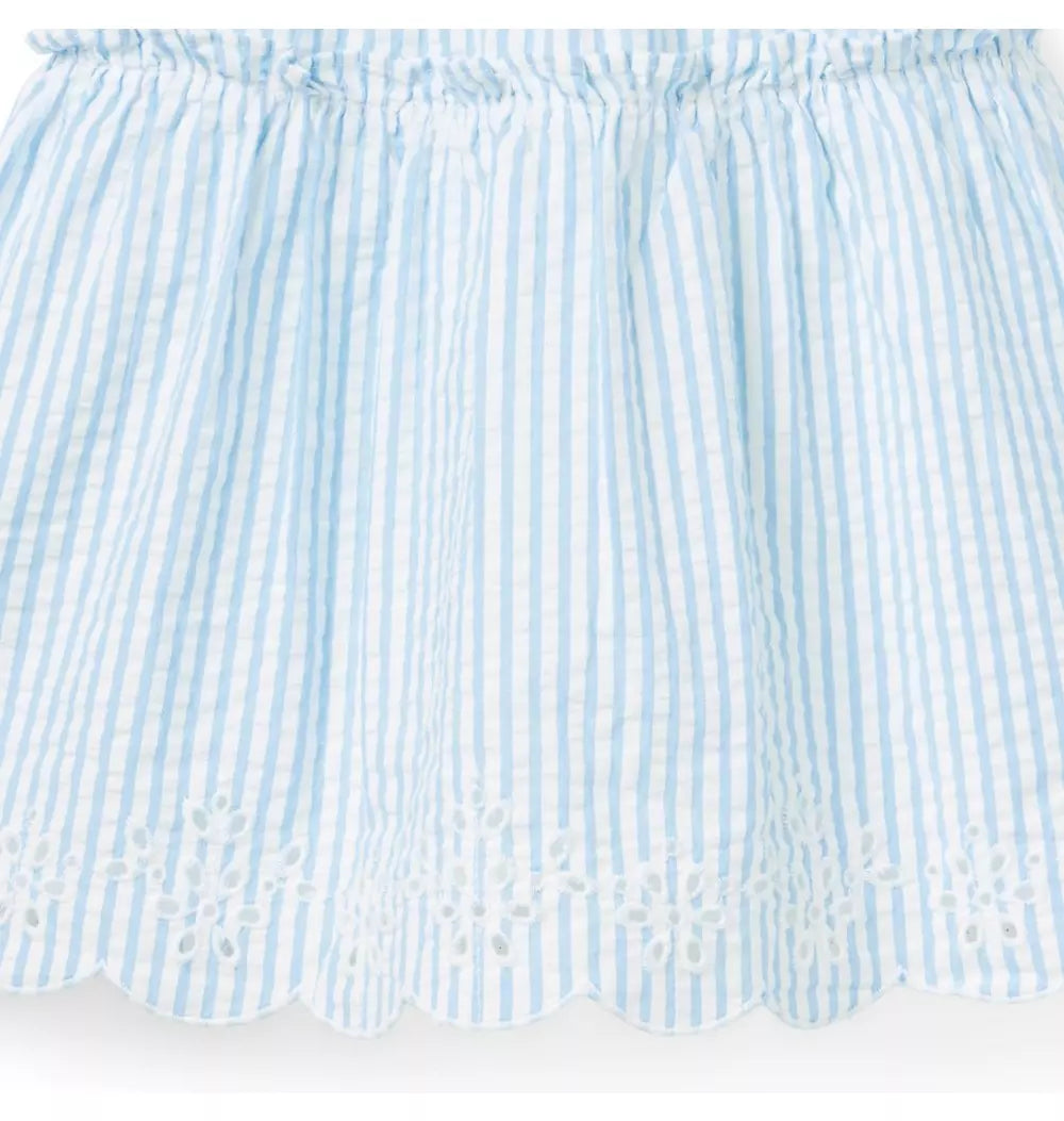 JANIE & JACK NIÑA VESTIDO STRIPED SEERSUCKER