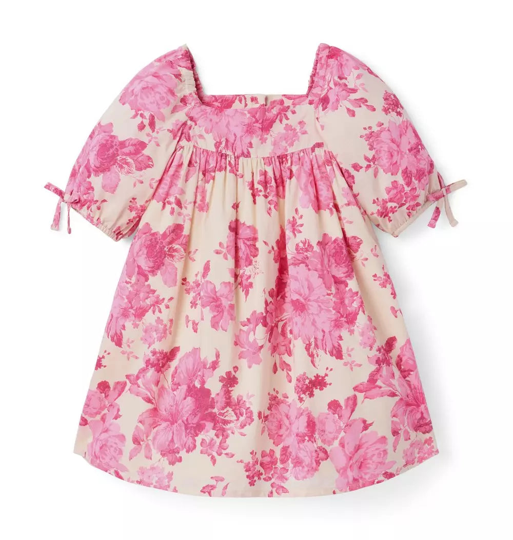 JANIE & JACK NIÑA VESTIDO FLORAL PINK