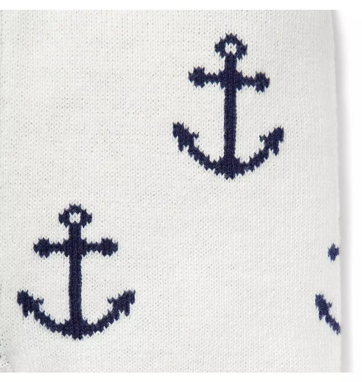 JANIE & JACK BEBE NIÑO PANTALON ANCHOR WHITE