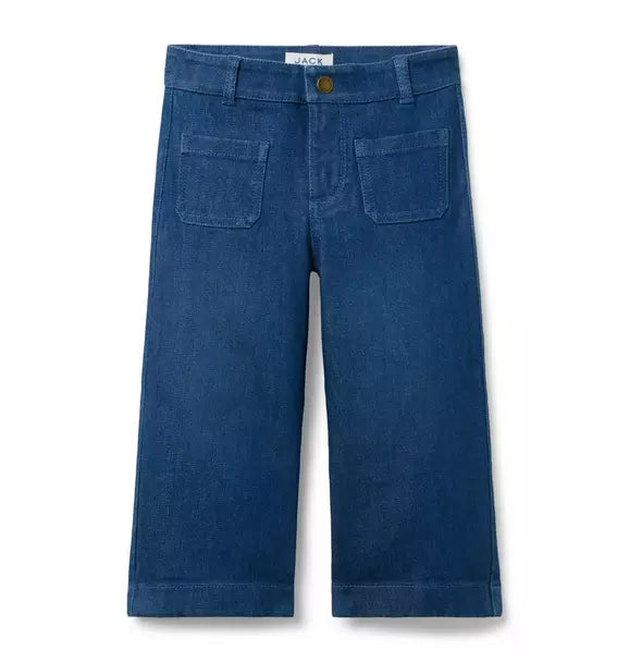 JANIE & JACK NIÑA JEAN MEDIUM WIDE LEG DENIM