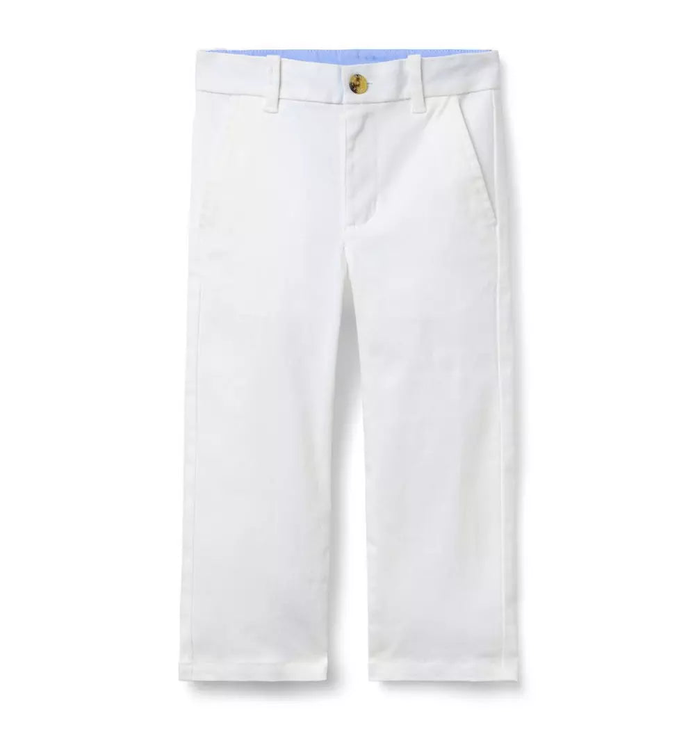 JANIE & JACK NIÑO PANTALON WHITE