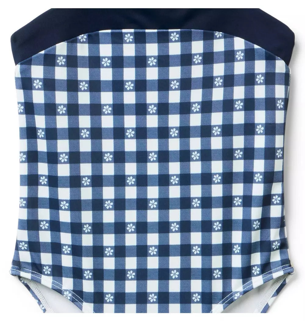 JANIE & JACK NIÑA VESTIDO DE BAÑO NAVY