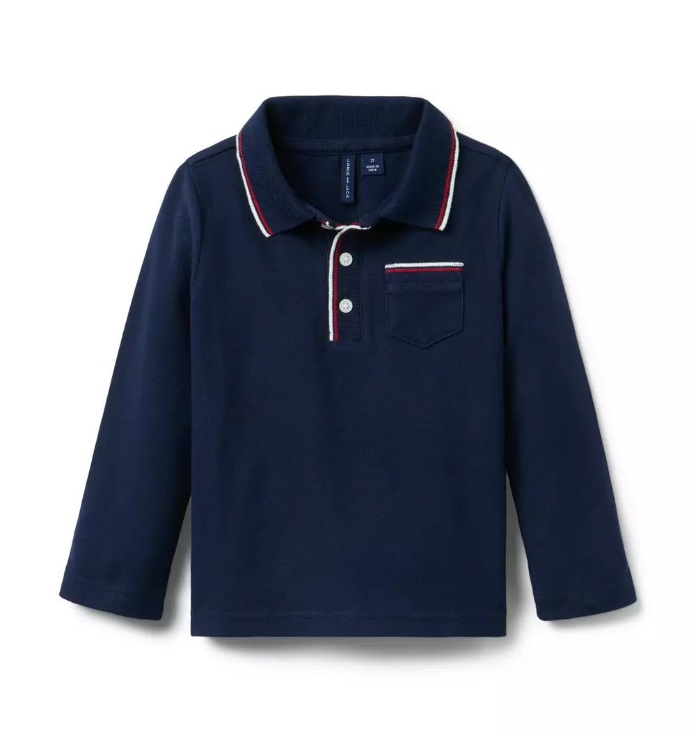 JANIE & JACK NIÑO POLO NAVY