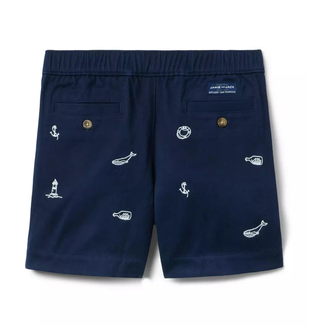 JANIE & JACK NIÑO SHORT NAVY