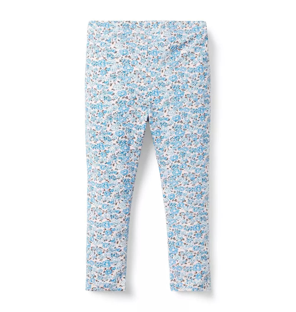 JANIE & JACK NIÑA LEGGIN FLORAL SKY BLUE