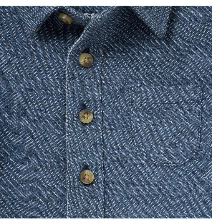 JANIE & JACK BEBE NIÑO CONJ. DE SHORT HERRINGBONE CABANA BLUE