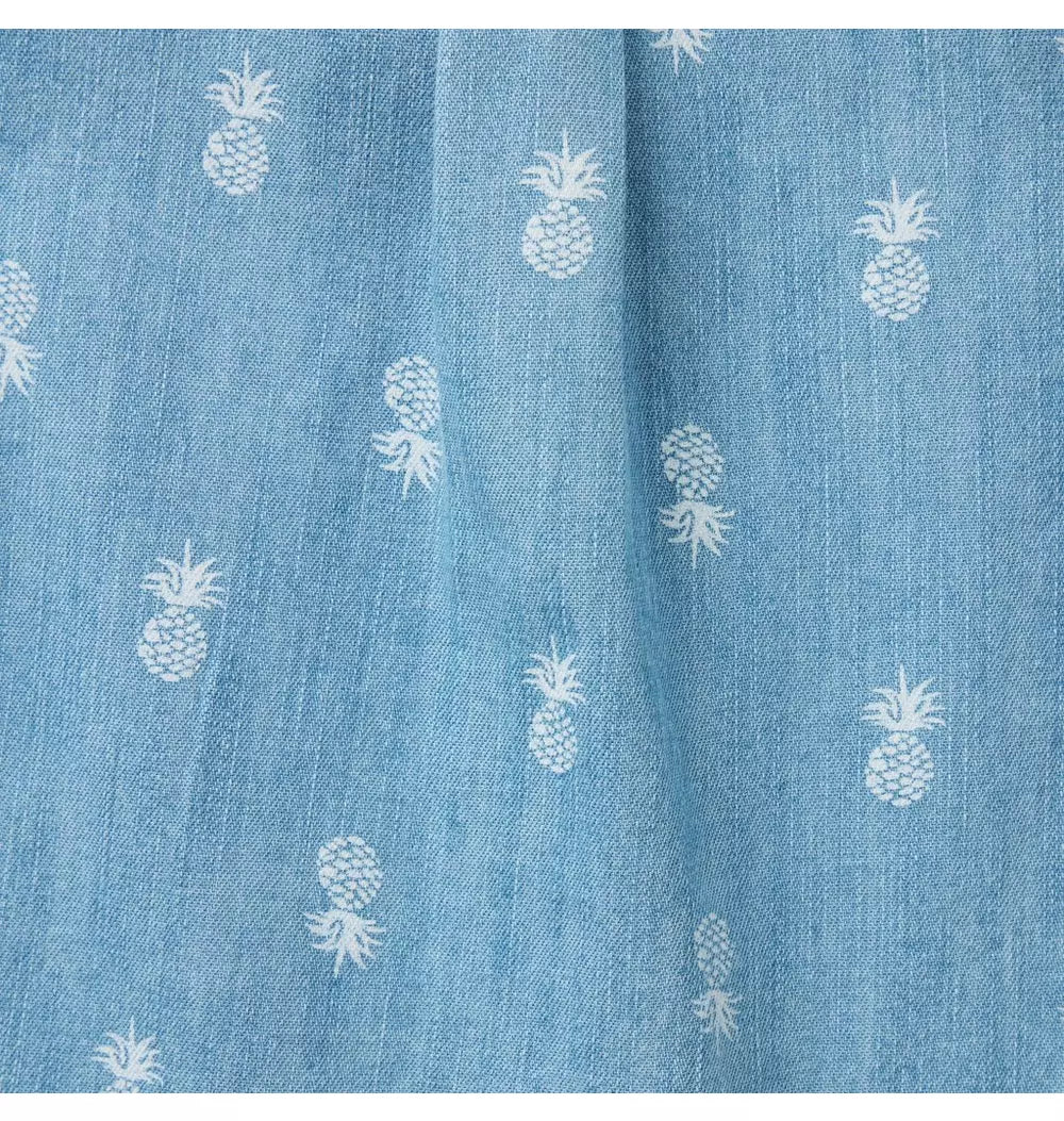 JANIE & JACK BEBE NIÑO CONJ. DE SHORT BLUE PINEAPPLE CABANA