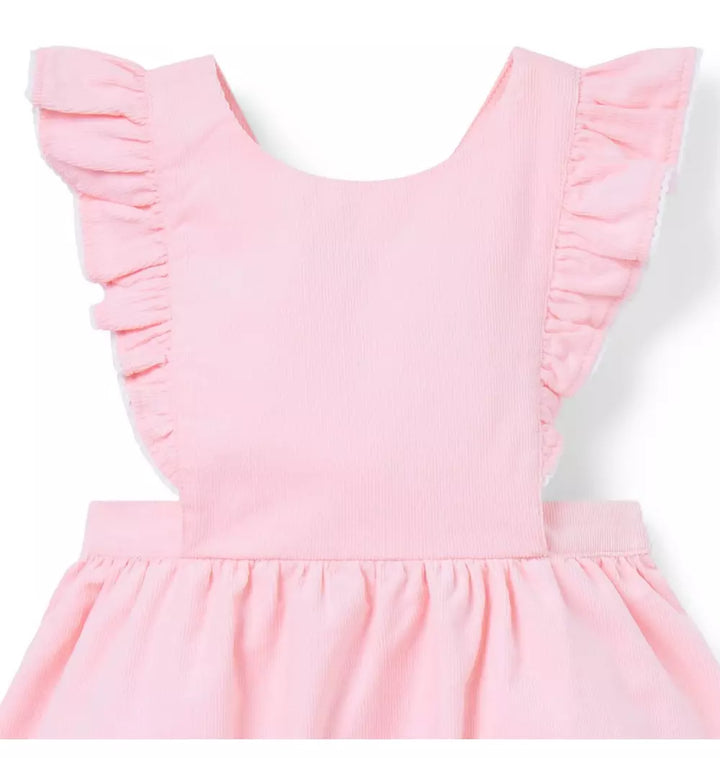 JANIE & JACK BEBE NIÑA VESTIDO CORD RUFFLE PINK