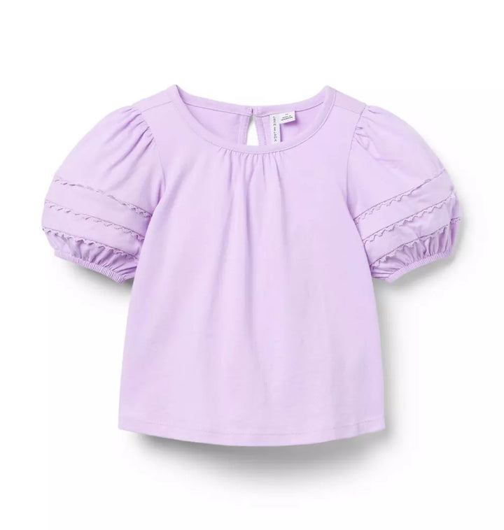 JANIE & JACK NIÑA BLUSA PINTUCK PURPLE
