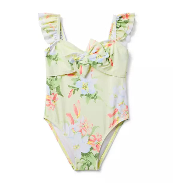 JANIE & JACK NIÑA VESTIDO DE BAÑO FLORAL MULTICOLOR