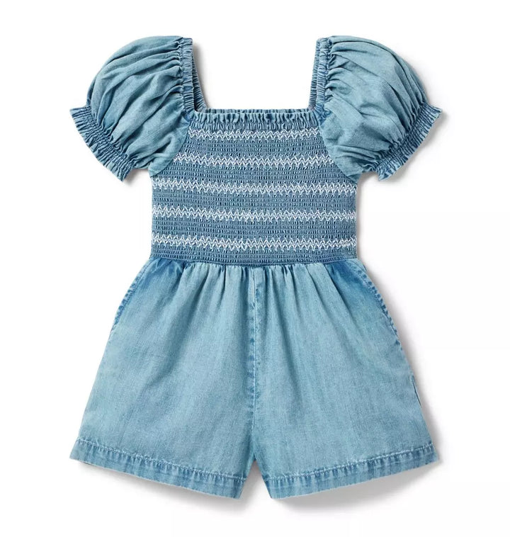 JANIE & JACK NIÑA OVEROL DENIM BLUE