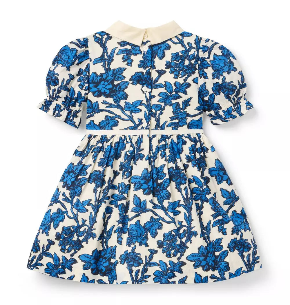 JANIE & JACK NIÑA VESTIDO FLORAL BLUE
