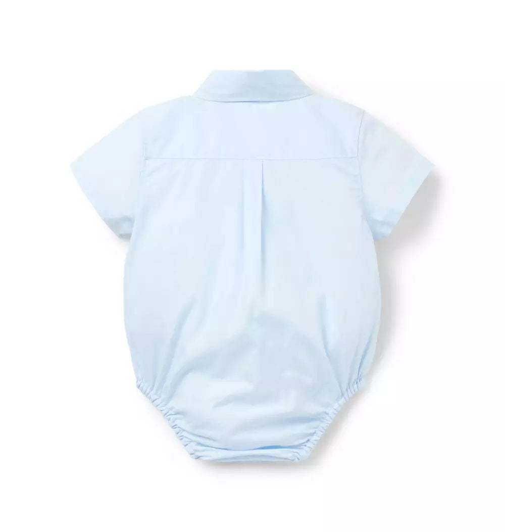 JANIE & JACK BEBE NIÑO BODY PINTUCK POPLIN