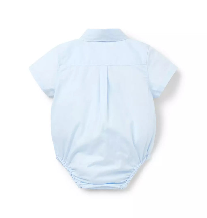 JANIE & JACK BEBE NIÑO BODY PINTUCK POPLIN