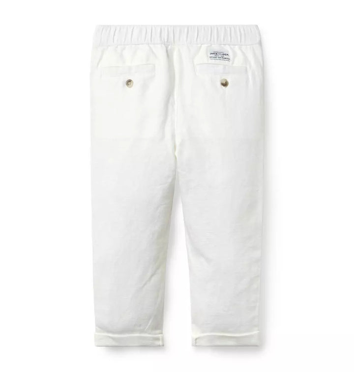 JANIE & JACK NIÑO PANTALON WHITE