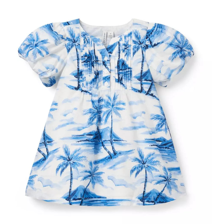 JANIE & JACK NIÑA VESTIDO THE PALM PERFECT