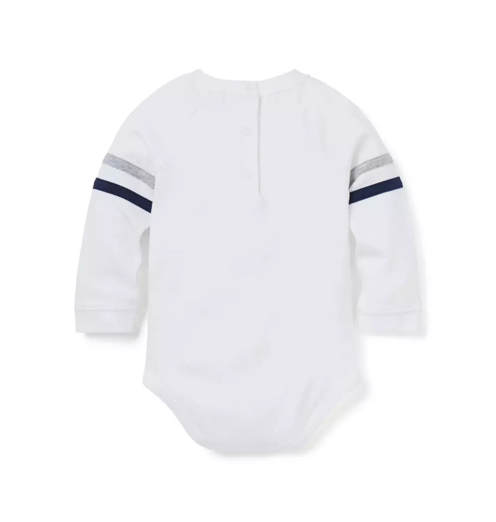 JANIE & JACK BEBE NIÑO BODY RACE CAR ICON TERRY SHAWL M/L WHITE