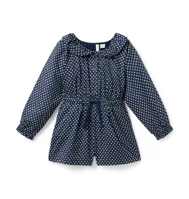JANIE & JACK NIÑA ROMPER NAVY