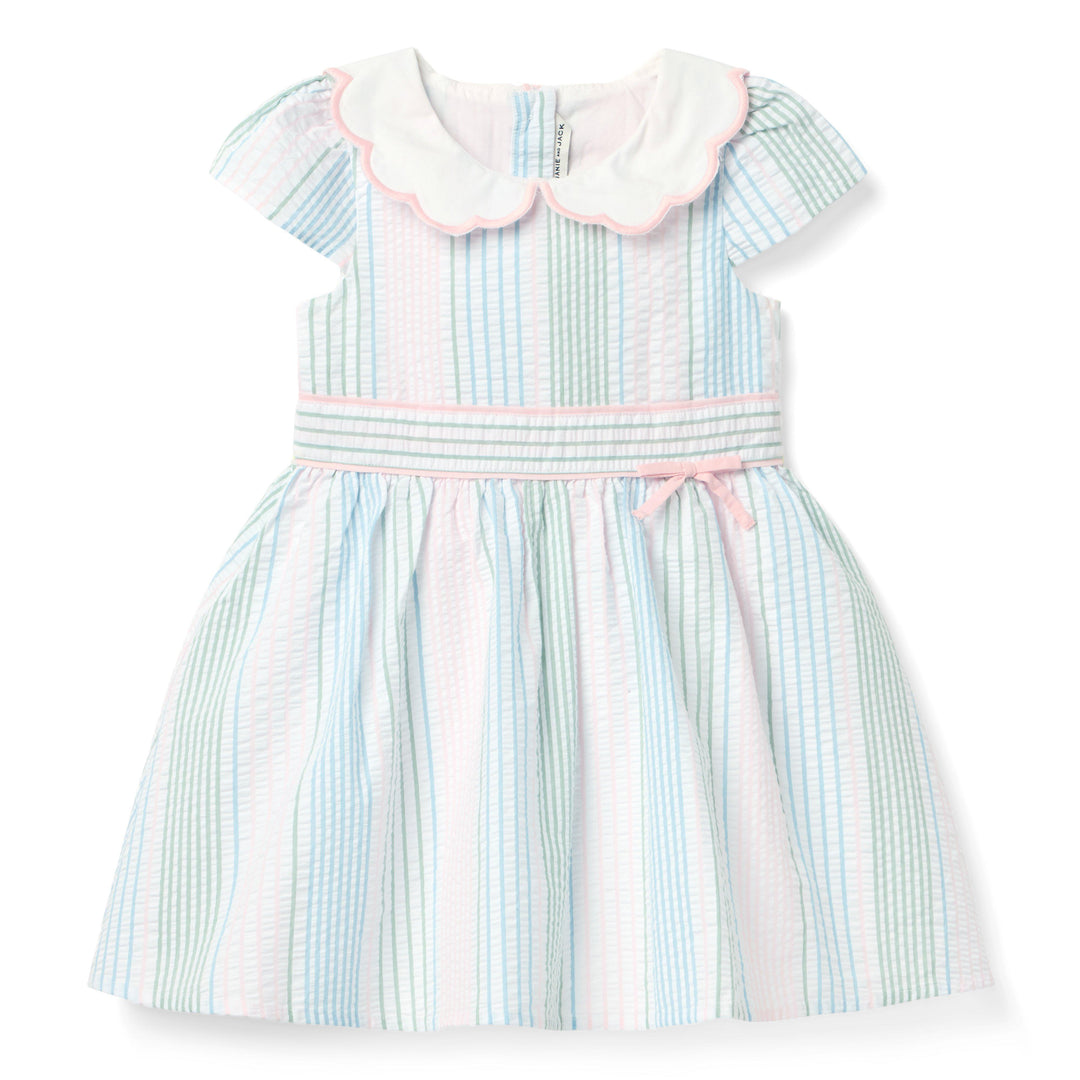 Janie &amp; Jack Vestido Seersucker Multi para Niña