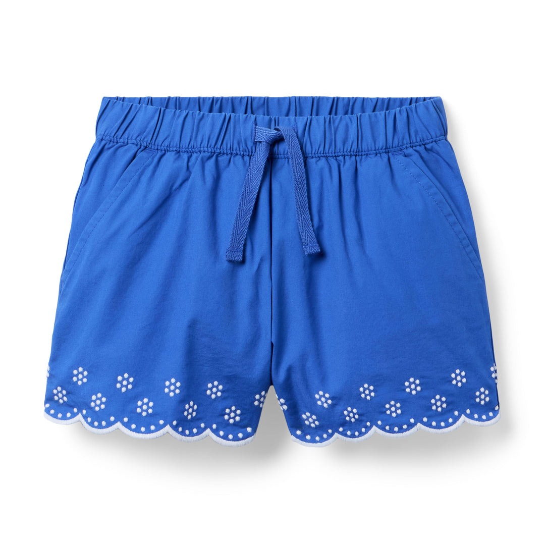 Janie &amp; Jack Short Eyelet Hem Blue para Niña