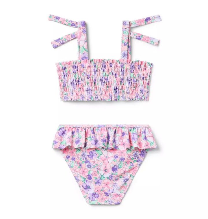 JANIE & JACK NIÑA VESTIDO DE BAÑO FLORAL PINK