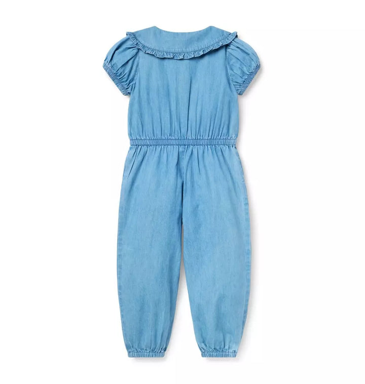 JANIE & JACK NIÑA JUMPER CHAMBRAY DENIM