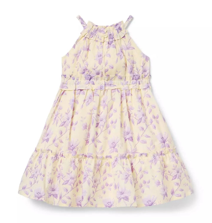 JANIE & JACK NIÑA VESTIDO FLORAL PURPLE/WHITE